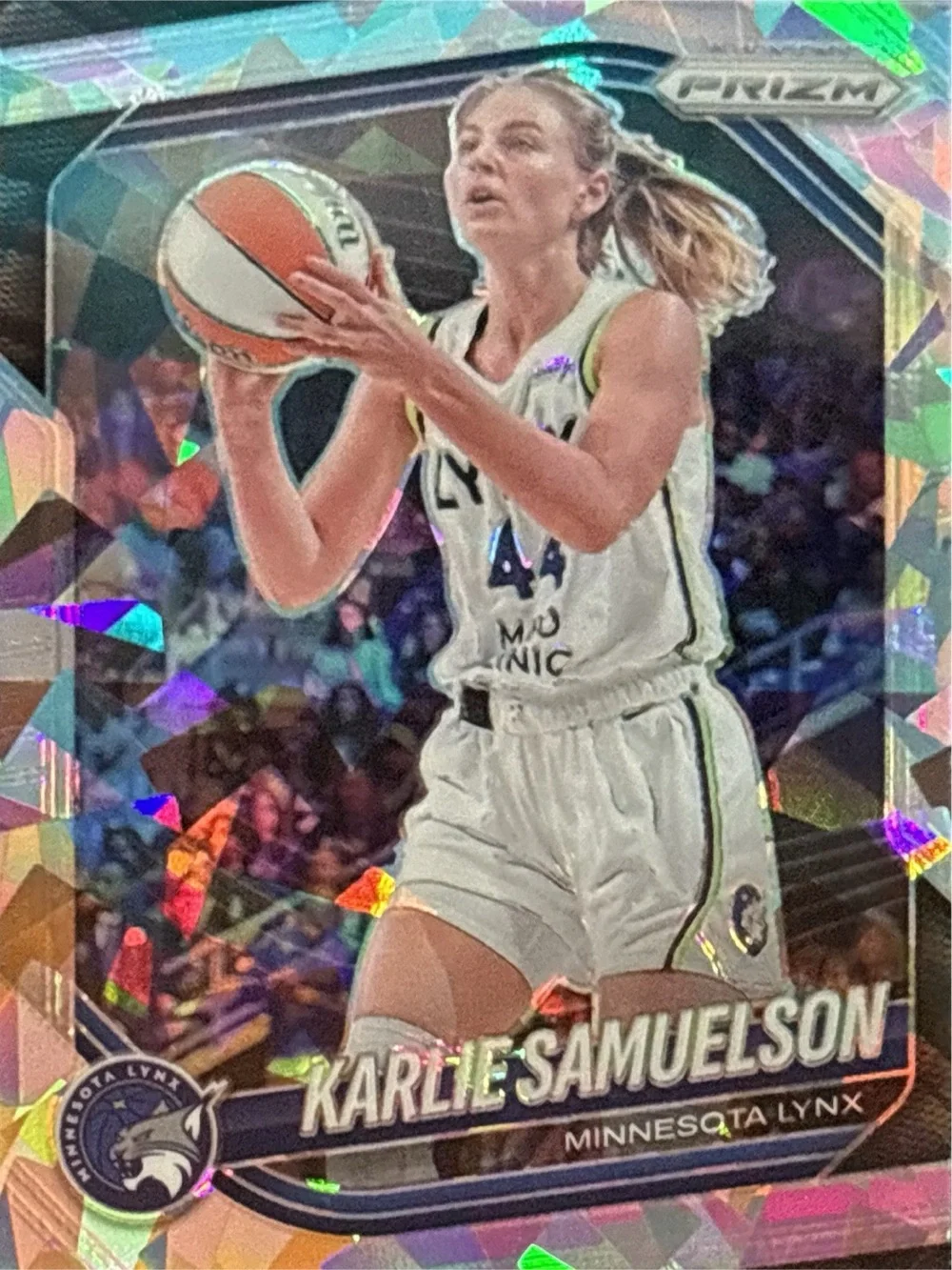 Panini Prizm Karlie Samuelson WNBA Basketball Card — Rainbow Prizm